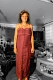 The fabric is nice, the fit is just right and it's a beautiful dress - Lois G.