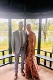 This dress is so beautiful and elegant.  The fabric is nice, and the dress is lined.   It has zero stretch, so I had to size up in the bust area.   I also hemmed the bottom. - Natalie L.