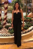 Absolutely in love with this hot little number!
I am tall and have hips so it's hard to find a jumpsuit that is flattering in the hips and fits my long torso. Tall girls! This will be your new best friend. Wore it to Vegas for an anniversary trip. The top is a bit loose. Nothing a strapless bra cant fix though! Super comfortable, stylish and classy. - April W.