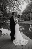 Dress was absolutely stunning. I was getting married on a Wednesday and express shipped on a Friday, and it came in just in time and was absolutely perfect!!! - Elena G.