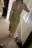 I'm petite, athletic build, 5'3, 125lbs. The XS fit fine through the waist, but the bust was all over. There is no tie to make the top more snug so you have to get it altered. Not worth it so I returned. Fabric was okay. - Rebecca J.