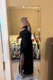 Love the dress. I get the Audrey Hepburn vibe. It was too long, so I had to have it altered, but it is quite stunning. I also wrap the neck scarf around twice so it doesn't pull as much. I possibly could have ordered a medium, but I love how it just makes me look tiny. - Sandra G.