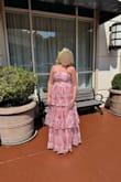 I sized up after reading reviews for many dresses at Lulus. I am typically a Medium/8/10 but bought a Large and it was perfect! Got so many compliments on it! Very comfortable, too. I recommend having someone else tie up the back for you so they can get it super tight, and it will stay up all night. - Shelby P.
