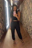 I love this, it's so comfortable. You can dress it up or down. The pants are a little big/or it's a looser fit. It still looks fine. I would get other colors. Get it :) - Bianca R.