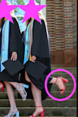 My college colors were crimson and grey, so I got these to wear to graduation for a fun little pop of color, and a bunch of other girls did a similar thing. Unfortunately they were so uncomfortable and almost unbearable to wear for pictures for 2 hours, standing in line for graduation, and some other full attire things my school does. I looked great, but I wish there was more padding in them. - Jane C.