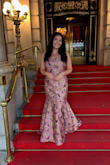 I absolutely loved this dress and received lots of compliments! It runs small in the hips and is definitely NOT a sitting dress, but beauty is pain haha - Gina G.
