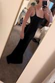 I'm never disappointed with dresses from Lulus! This is the 4th dress purchased for those special occasions. Fits perfectly. I had to get the length hemmed to fit my height, but everything fits in the right places. The photos are from before getting it hemmed. Adjustable straps are a HUGE plus, and I don't need to wear a bra with it. Can't wait to wear this to the Gala I am attending. - Margo S.