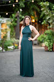 I got compliments all night, it's a truly stunning dress. I had to tighten the back a bit - but I wouldn't order a larger size since the waist fit perfectly. - Shir S.