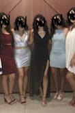 I LOVE the material. I just didn't like the way the dress fit my body size. In my opinion, this dress is best for girls who are way taller than I am. I had to get it hemmed obviously since I'm very short, which is fine because I have to do that with most dresses I get. The top part fits me super awkward. It didn't fit me like the picture. If they had that picture of the girl with the boots in the first place I wouldn't have gotten it. I still wore it to homecoming so yeah. It was fine. My friend in the blue is actually holding the dress so my leg can actually show in the full body picture I attached to this. If you're tall this will look good on you. - Denise G.