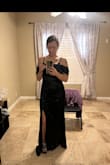 I am short, so I did have to get it hemmed, but omg I felt so beautiful in this dress, and it was perfect for a black tie wedding. - Jennifer W.