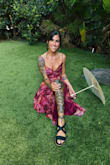 Gorgeous for a Garden Party Wedding! This dress was an absolute dream for an elevated garden party wedding! I wore it over the weekend and received so many compliments throughout the event. The style and fit were perfect for the theme, making me feel both elegant and comfortable. My only minor feedback is that it was a little big in the bust area for me, and I also wished the leg split was a touch higher and the dress a little longer. However, these are small points and honestly didn't detract from how much I loved wearing it. Overall, I have no complaints and would absolutely recommend this dress to anyone looking for a beautiful and chic option, especially for a wedding guest or similar special occasion! - Terra P.