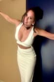 I recvd SOOO many compliments on this dress! It is thin material, but it's not see-through. Comfortable to wear in Vegas all night! LOVES - Jennifer M.