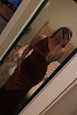 I loved this dress; it fits like a glove and is great material. However, when I put the dress on, I was confused as to what the smell was. I took the dress off and realized apparently, someone had worn it before me, and it smelled like horrible body odor on the arms. So that was disappointing. - Lakyn C.