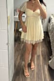It's absolutely beautiful! The quality is amazing, and the fabric is incredibly soft. So comfortable against the skin. It looks great even without a bra, which is a huge plus!= I definitely love it. - Razieh S.