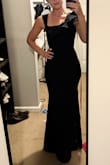 Dress hugged my body perfectly, but would order up a size. Waist was snug, where, if a meal was eaten, it would have felt too tight - Kaiti J.