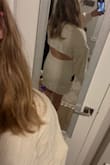 I loved the dress. The fabric is so thick, it will be amazing for my fall engagement shoot. I did order a size up because of the reviews and wished I ordered a Medium. Still looks good with how it's styled where I'll stick with the large. - Melissa G.