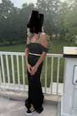 I was obsessed with this dress. Just absolutely beautiful! I had to add a little yellow into the dress. I had a tailor add the yellow band. The dress itself was so perfect! - Erica H.