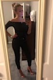 This shirt always gets me compliments. It's a snug fit, which I love the most. You can wear it with a skirt or jeans. It just goes with everything. - Sarah