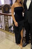 I got tons of compliments on this dress! I wore it to a couple weddings one of them I was even pregnant and had a bump for and it stretched enough for me to fit in it but still look good! - Alivia C.