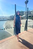 This was my first purchase with LuLus. I just want to say the dress is the same as advertised. Nice color and material. I purchased it for a girls blue brunch. And all that day, I got a lot of compliments, even from random people. Feels rich and very comfortable. Nice choice. Will buy from Lulus again. - Alena R.