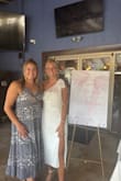 Loved this dress for my bridal shower! I received so many compliments. It's not something I usually would choose, but it is a very classy and elegant dress. The material is stretchy but still nice quality and a bit thicker. - Kristina H.