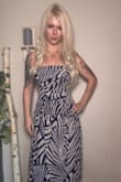 This dress is super comfy and supportive. It is firm fitting but not so tight you feel restricted. Very attention grabbing. Feels luxurious on. Love this one. - Krissy W.