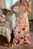 Amazing dress with beautiful details and long!!! Love it. I am 5'10 130lbs. - Betsi S.