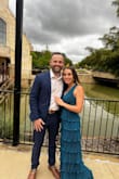 This dress was great for a cocktail attire wedding! 
I wore shorter heels for comfort so it was a little long, but with a taller heel the length would be about perfect. 
The dress was comfortable to wear, no need for bra/cups. 10 months postpartum, and I thought this was the perfect dress that didn't cling to the body. - Destyn W.