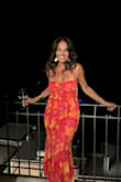 Beautiful, vibrant dress that is form fitting but stretchy and so comfortable. - Patricia L.