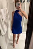 I loved this dress, but I thought my boobs might fall out. Flowy and sexy, and I love the color though! - Gretchen S.
