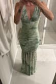 This is the dress I wanted to go with, but it was not approved by the bride. Love the style and was so flattering. Might just have to return for it for another event. So hot! - Gretchen S.
