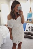 This dress is so gorgeous on! Super flattering. I'm an hourglass shape and strapless usually isn't my first choice, but the neckline on this is amazing. Love love love! - Christina E.