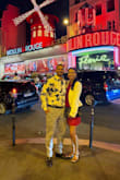 I wore this jacket on vacation in Paris when my husband and I went to see a show at the Moulin Rouge. I was wearing it with a mini red backless dress and wanted the jacket for coverage in case I got cold and to help with the reveal of my outfit underneath. The material is very soft, and the style of the jacket is flattering. The sleeves were a bit long but nothing I couldn't handle. Definitely wouldn't want to eat with the jacket on, though. Overall, a great versatile purchase that I'll wear again and again. - Isabelle D.