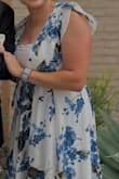I wore this dress for my daughter's baptism, and it was super comfortable and perfect for the occasion. The only thing is that the cleavage is way more than in the model pictures. I had to wear a bandeau underneath, but other than that, it was great! - Kirin E.