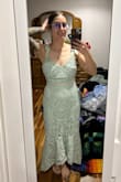 I so wanted to love this dress, but the top half did not fit my bust even when tying the straps tighter. The bottom half fit wonderfully, but my boobs would not be able to fill the space, and the lace on top felt even looser/stuck out further. The return process was very easy to navigate though - Jessica R.
