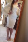 Great material, figure flattering, will be perfect for our rehearsal dinner! I ordered up a size after reading the reviews and it's perfect! - Brenna J.