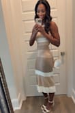 I love this dress! I wish it came in solid colors! So beautiful and comfortable - Kenya E.
