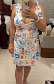 Got complimented on this dress on our vacation to Turks and Caicos. Eye catching print. Very fun. - Jessica C.