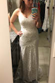 My fiance' and I are getting married in Mexico but having a home reception for people who cannot travel. I am wearing this dress for the home reception because I don't want to re-wear my wedding dress weeks later. It could even be worn as a wedding dress it's so pretty! - Cierra S.