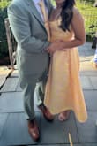 The overall look and quality of the dress is great, but it runs very small! Typically, I'll order a size medium (6-8), but it was extremely small. I was able to exchange it for a large and even that felt a bit snug, but I was able to make it work. Received many compliments on the dress! - Alicia S.