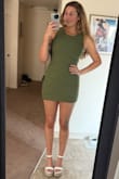 I'm super tall but have a short torso, and this dress is just too short to wear without thinking about it riding up. I will have to wear some kind of shorts under. Overall, the quality is great and I like the material, just have to be careful with the length - Brooklynn W.