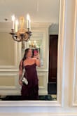 GREAT dress!! Got so many compliments on the beautiful drape and color of the dress! My only call out is wishing the fabric had some stretch to it. Just be aware when purchasing! - Gabriella F.
