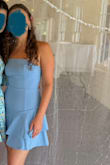 Loved the dress! It fit true to size. I am shorter, so the length didn't bother me, but I could see taller people having issues with the length. - Alicia H.