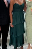 This dress fit perfectly, even though I was fully prepared to have the bust altered after reading reviews and seeing pictures. I will be wearing this to a Cocktail/Summer Formal dress code wedding in August. - Sara M.