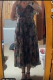 I ordered this for an August wedding. This dress is beautiful in pics, however, in person, it is an odd material. It is shiny and very swooshy. It almost sounds like a little girl's Christmas dress, if you remember that noise. I still think the dress is very pretty. I just wish it were more of a chiffon or satin than a swooshy polyester material. - Sara M.