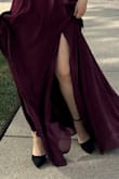 I love this pair of heels. The strap is kinda long. I have to add more holes to it. Wore it the entire night, and it was pretty comfy. - Y N.