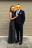 Beautiful dress fit almost perfectly except I have a very small ribcage so I had the back straps taken in a bit on the sides. I received many complements through out our black tie wedding we attended. - Heidie D.