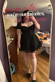 I bought this for my RIP 20s birthday, and it's absolutely perfect. There's a surprising amount of stretch when it comes to the waistline. The lace up back also gives it some adjustability and helps snatch the waist and push the girls up. I truly feel so good in this and can't wait to wear it all styled! - Vicki M.