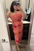 Stunning and so comfy. The dress was maybe a tiny bit loose in the bust, but nothing some double-sided tape couldn't fix! - Vicki M.