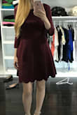 Such a cute dress. Fits nicely. The material is nice, specially for the price. - Giulianna C.